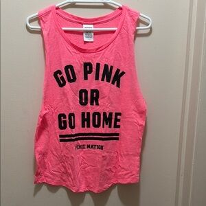 VS Pink Sleeveless Tank Top